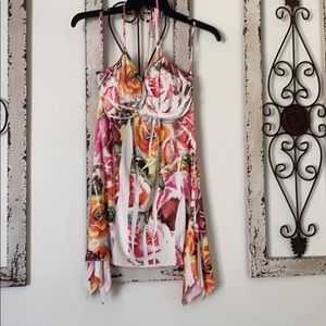Floral halter top